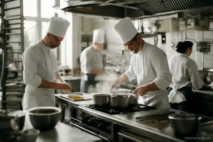 Bếp khách sạn, nhà hàng, bếp công nghiệp: ba thế giới khác nhau